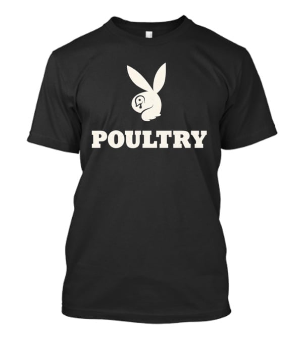 Poultry Playboy Parody Logo T-Shirt