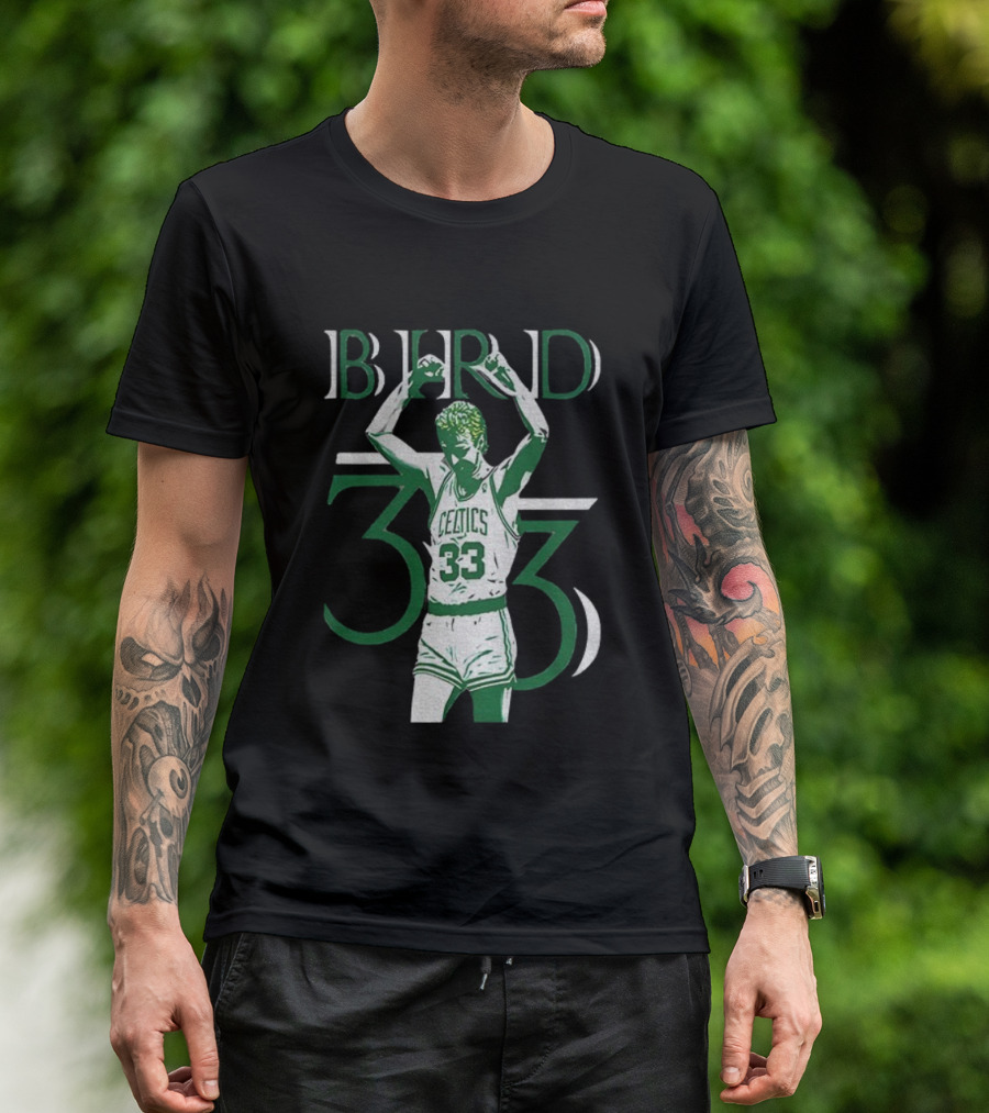 Boston Celtics Larry Bird 33 NBA Basketball Legend T-Shirt