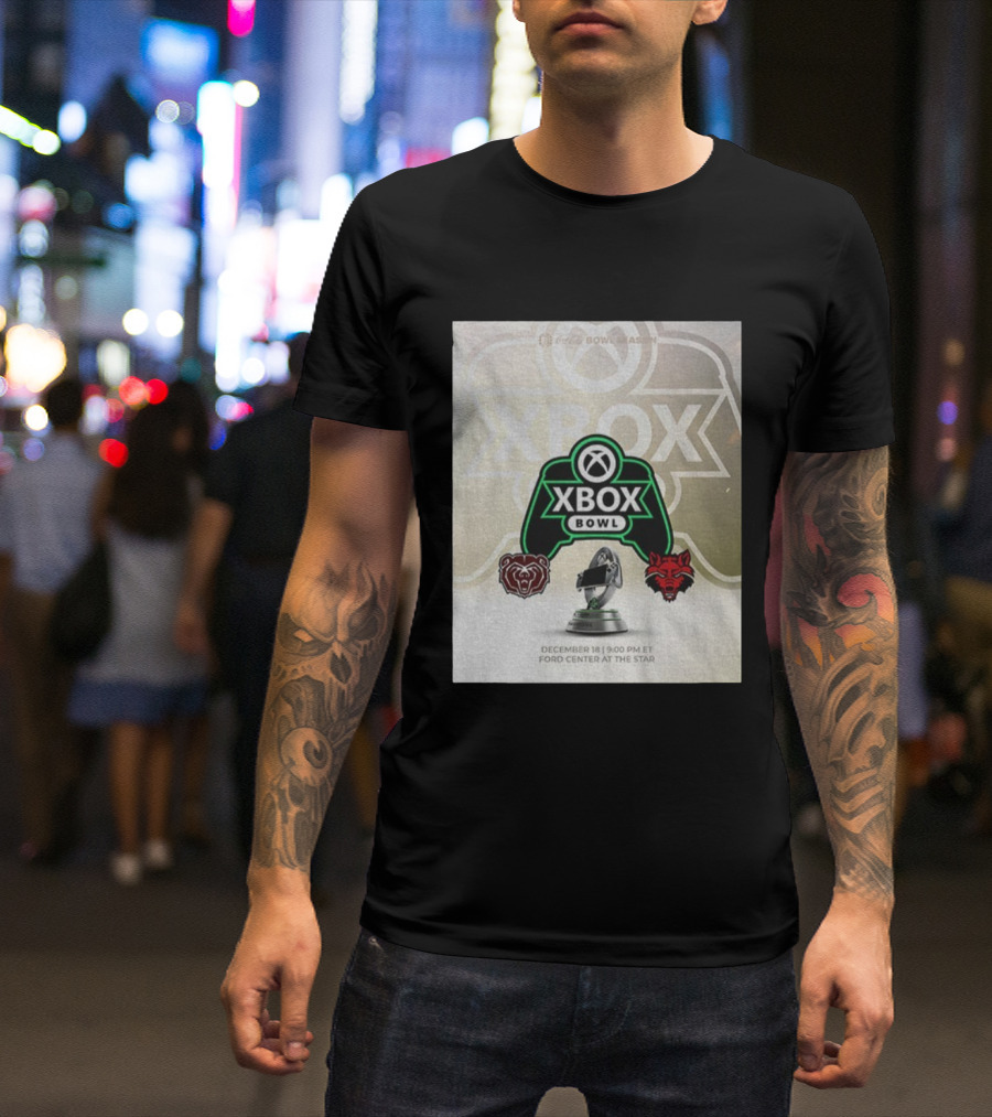 Xbox Bowl Missouri State Bears Vs Arkansas State Red Wolves Football 2025 December 18 Ford Center At The Star T-Shirt