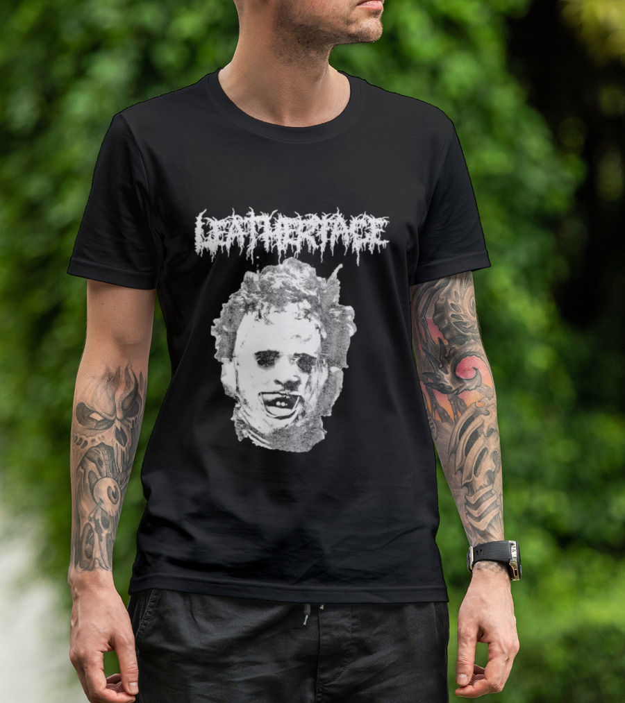 The Texas Chainsaw Massacre Metal Face Horror Icon Classic T-Shirt