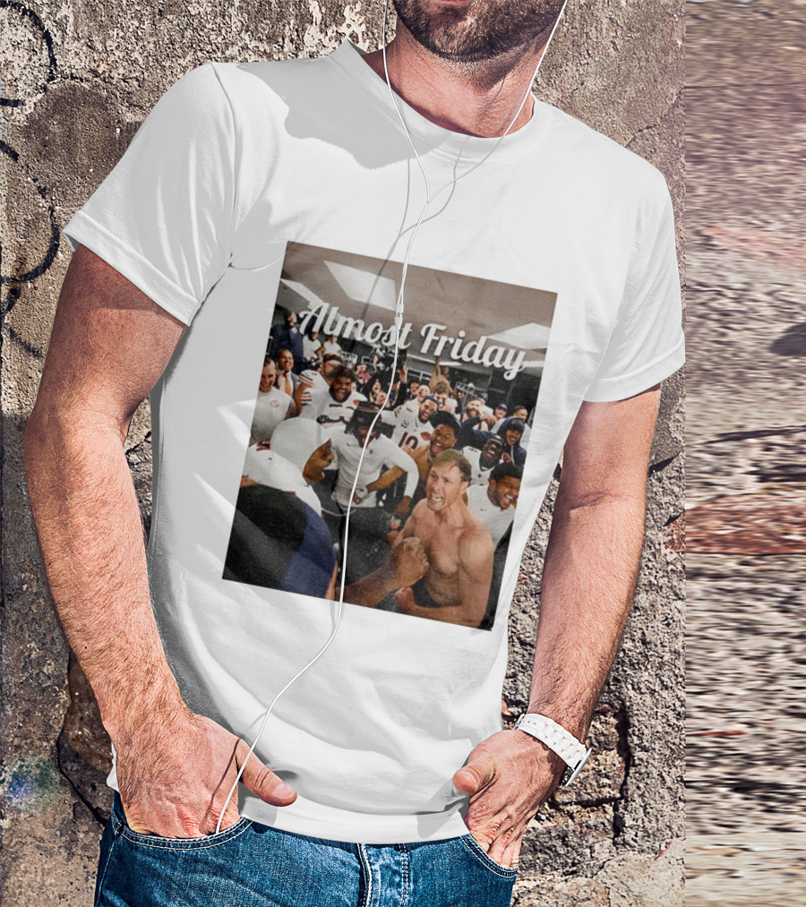 Almost Friday Chicago Bears Team Celebration NFL T-Shirt