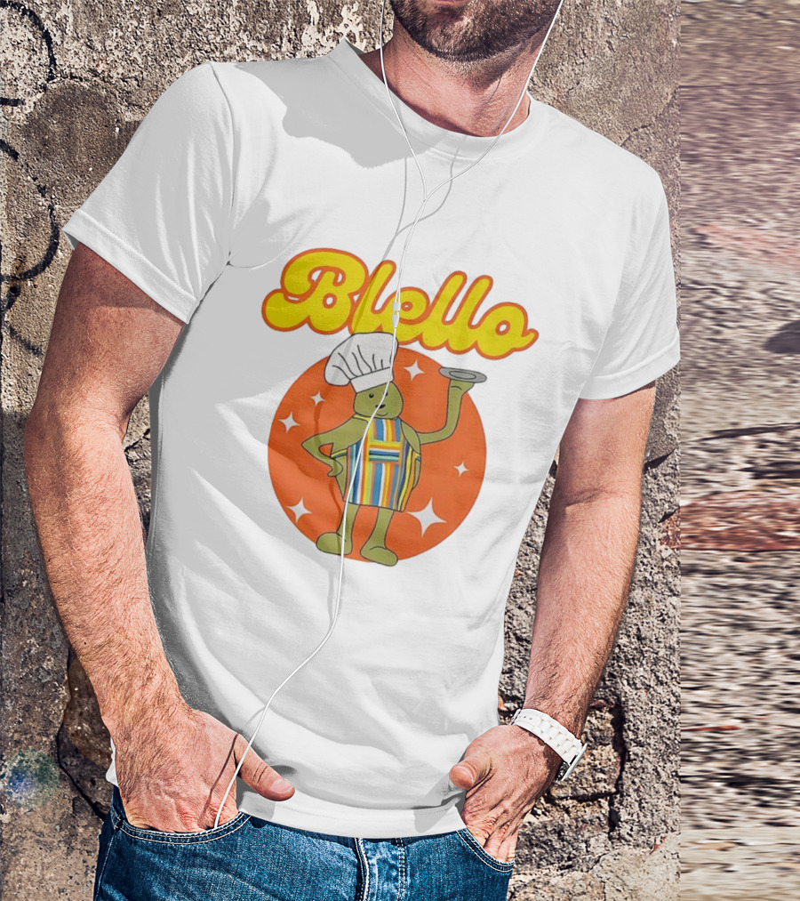 Biello Chef With Colorful Apron And Hat Retro Style T-Shirt