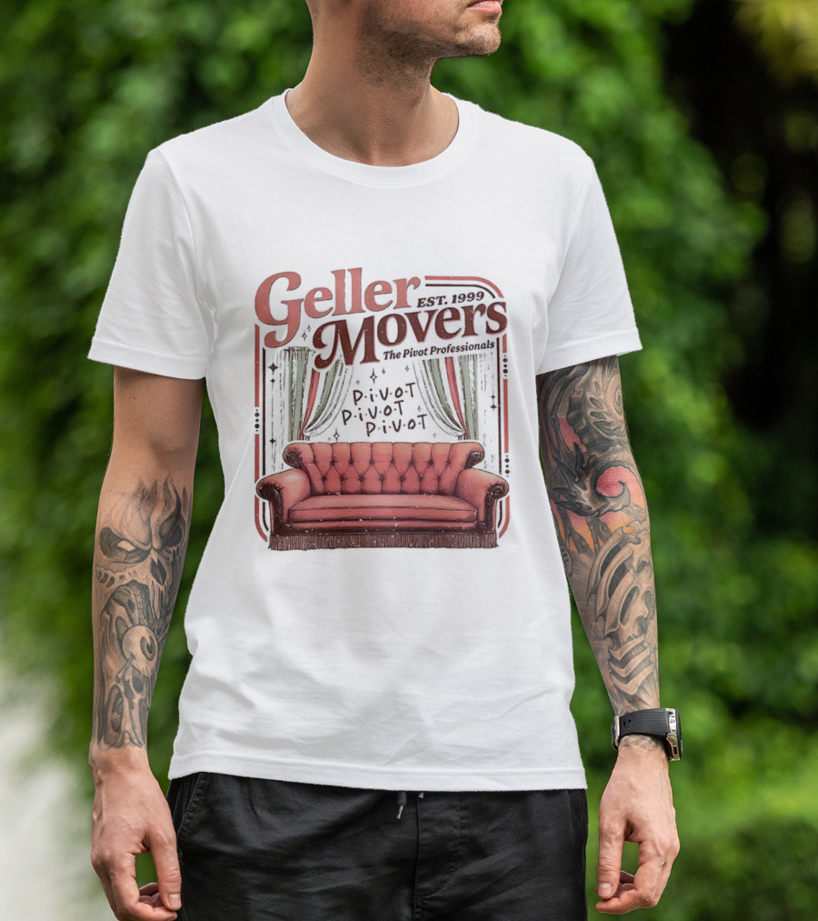 Geller Movers Pivot Sofa Friends 1999 T-Shirt