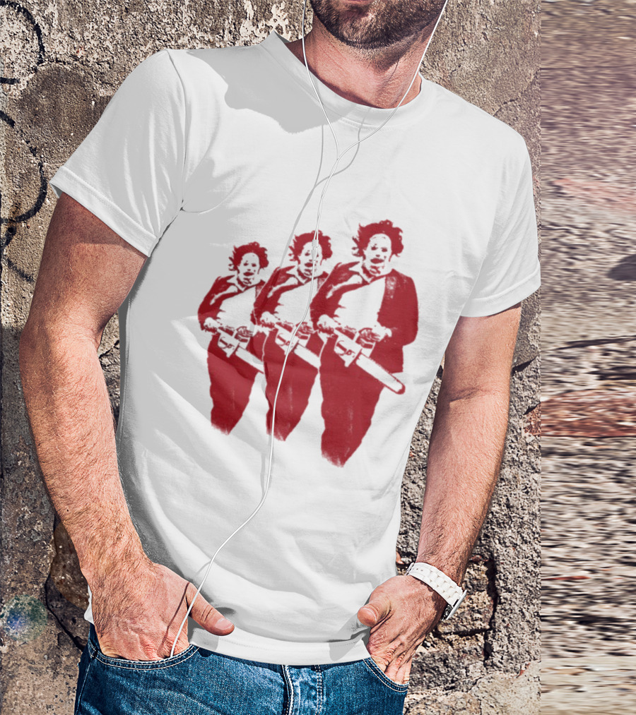 The Texas Chainsaw Massacre Leatherface Trio T-Shirt