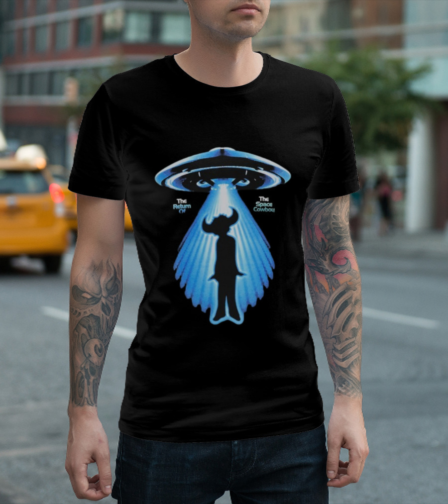 Jamiroquai Space Cowboy Buffalo Man UFO Abduction T-Shirt