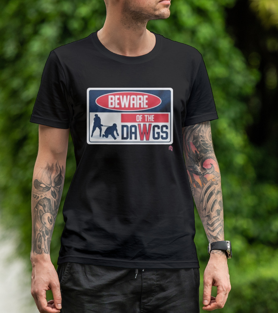 Beware Of The Dawgs Hockey Players Washington Capitals T-Shirt