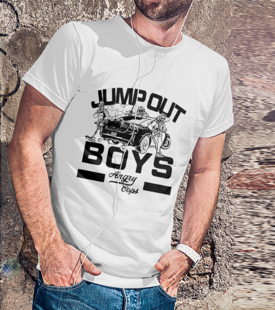Jump Out Boys Angry Cops Tactical Humor Punishment Team T-Shirt