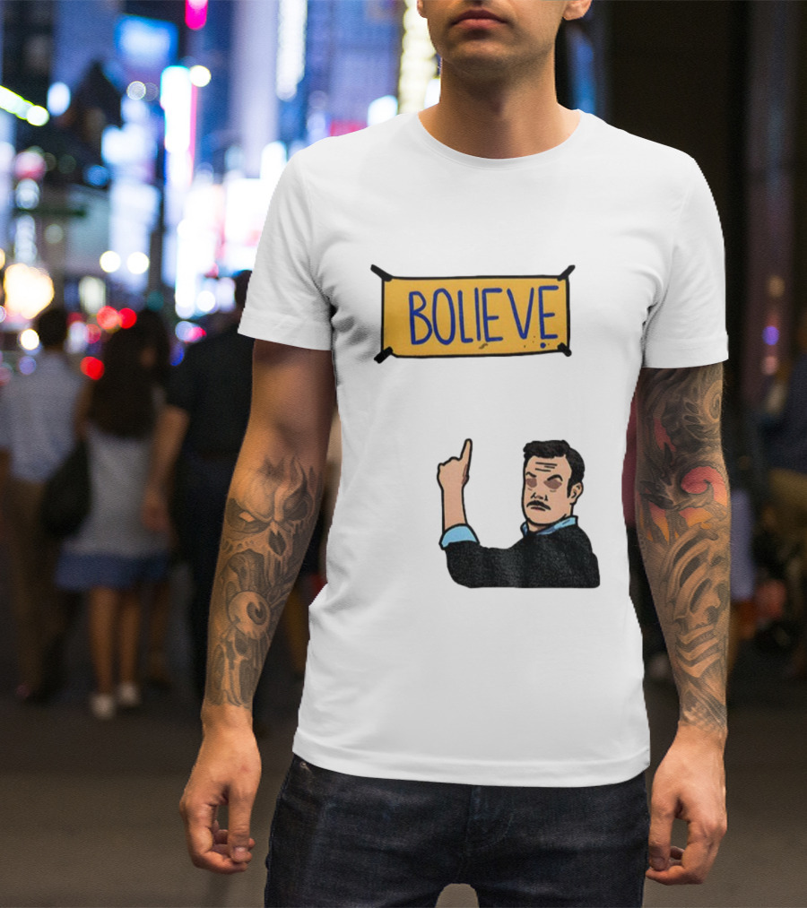 Bolieve Bo Nix Denver Broncos NFL Football Cartoon T-Shirt