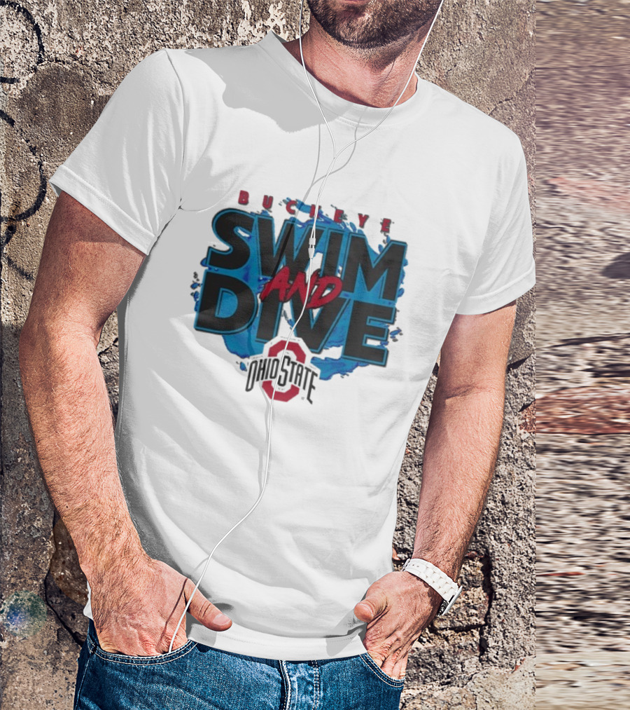 Ohio State Buckeyes Swim And Dive Team Official Logo T-Shirt