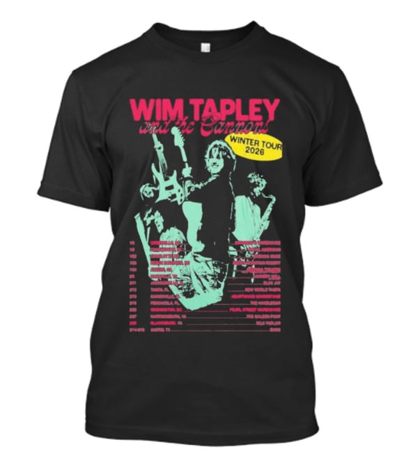 Wim Tapley And The Cannons Winter Tour 2026 Band Members And Dates T-Shirt