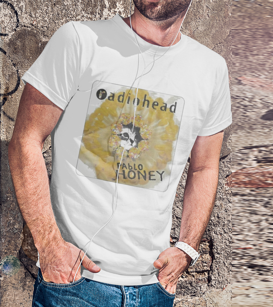 Radiohead Pablo Honey Cat Album Cover Design T-Shirt