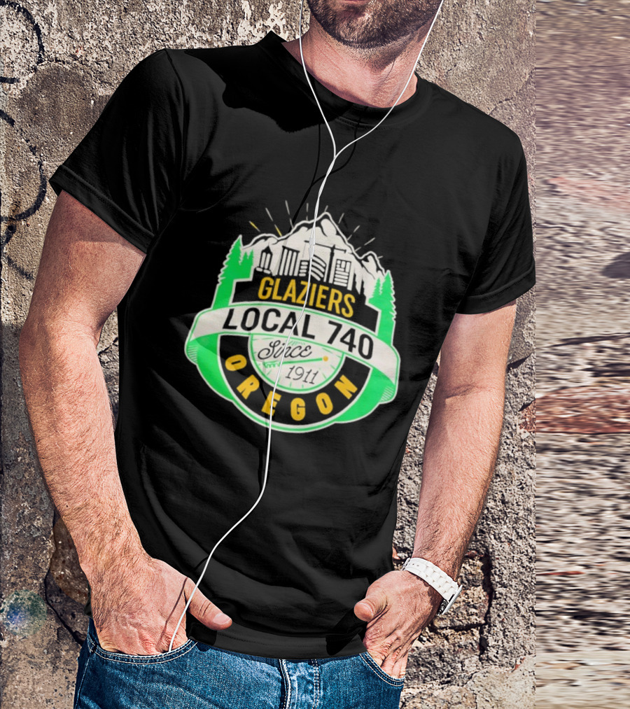 Glaziers Local 740 Oregon Union Vintage Since 1911 T-Shirt