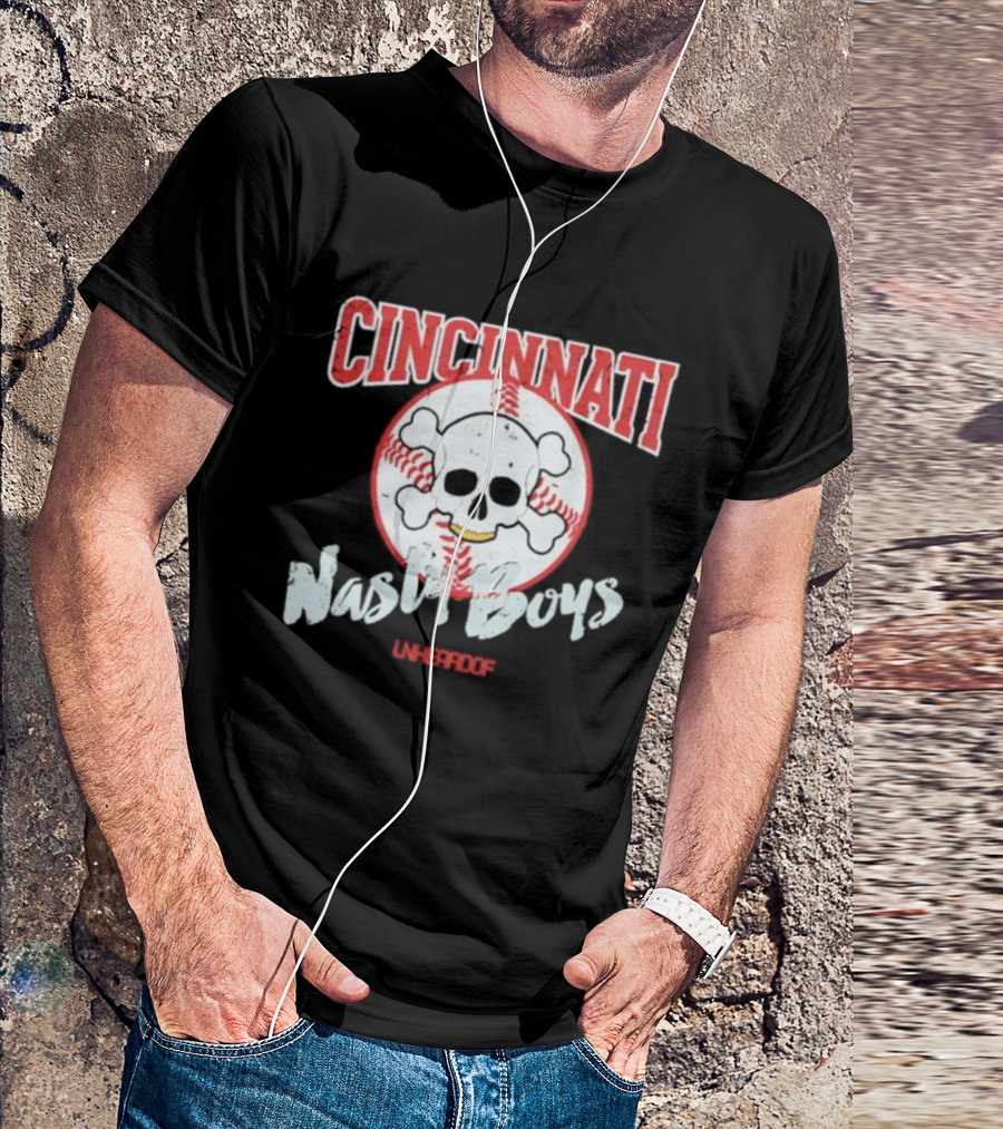 Cincinnati Skull Baseball Nasty Boys T-Shirt