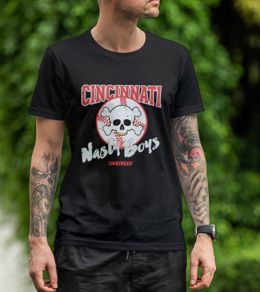 Cincinnati Skull Baseball Nasty Boys T-Shirt