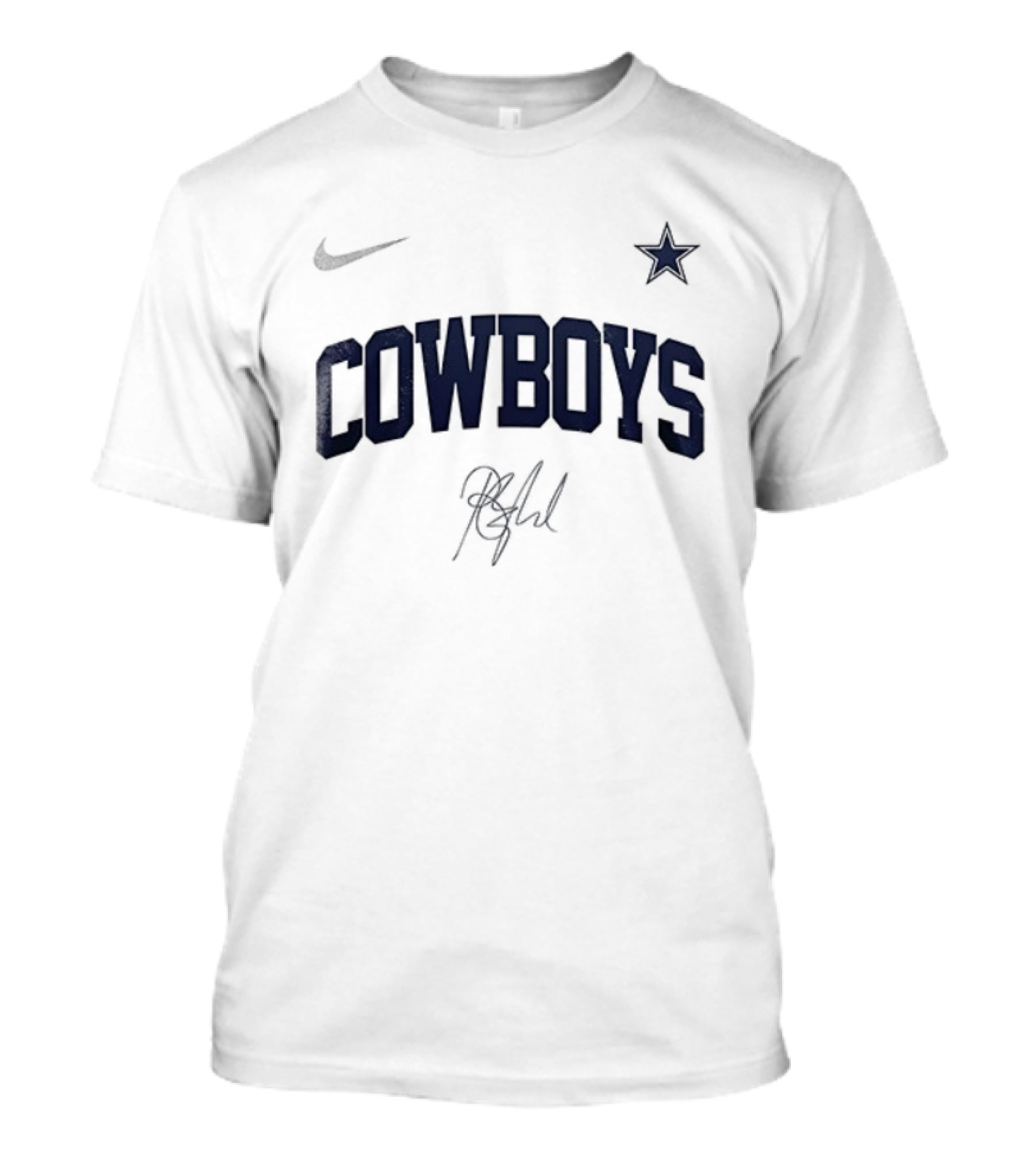 Cowboys Barry Manilow Signature Star Once Before I Go T-Shirt