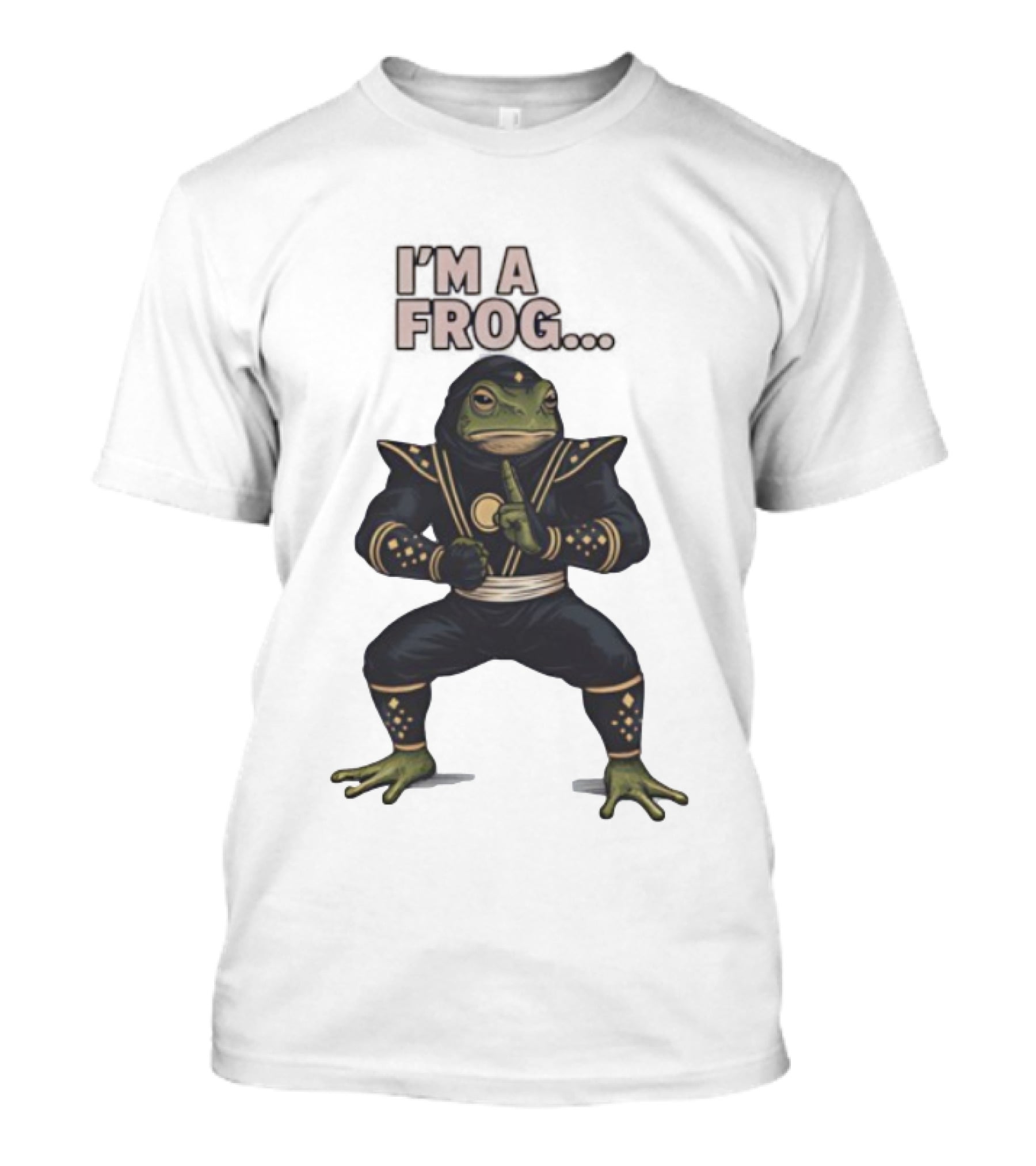 I'm A Frog Black Ranger Frog Ranger Stance Novelty T-Shirt