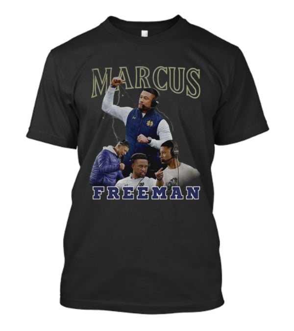 Marcus Freeman Notre Dame Football Coach Vintage Style T-Shirt
