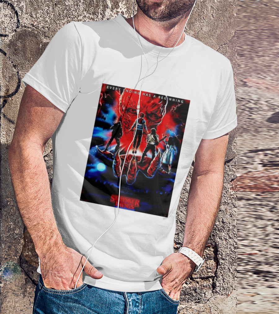 Stranger Things Every Ending Has A Beginning Halloween T-Shirt