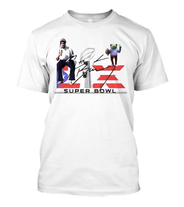 Benito Super Bowl Funny Signature With Frog And Acoustic Guitar T-Shirt