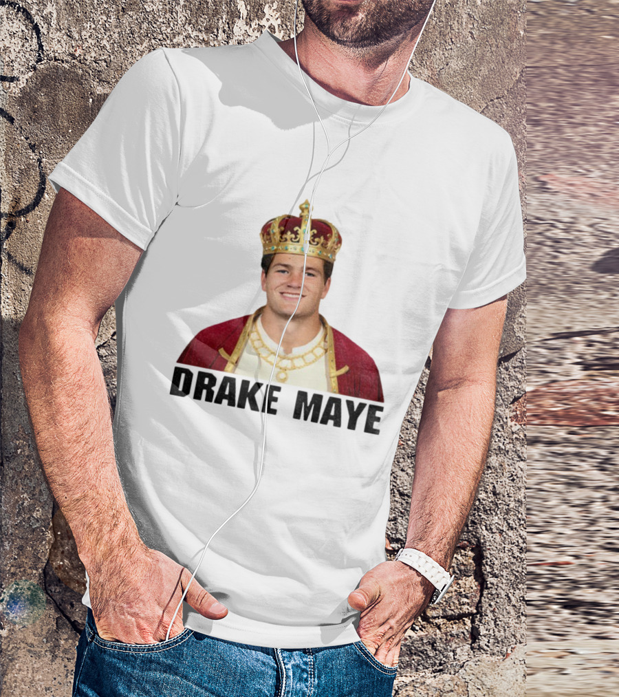 Drake Maye King Black Series New England Patriots NFL Football 2025 T-Shirt