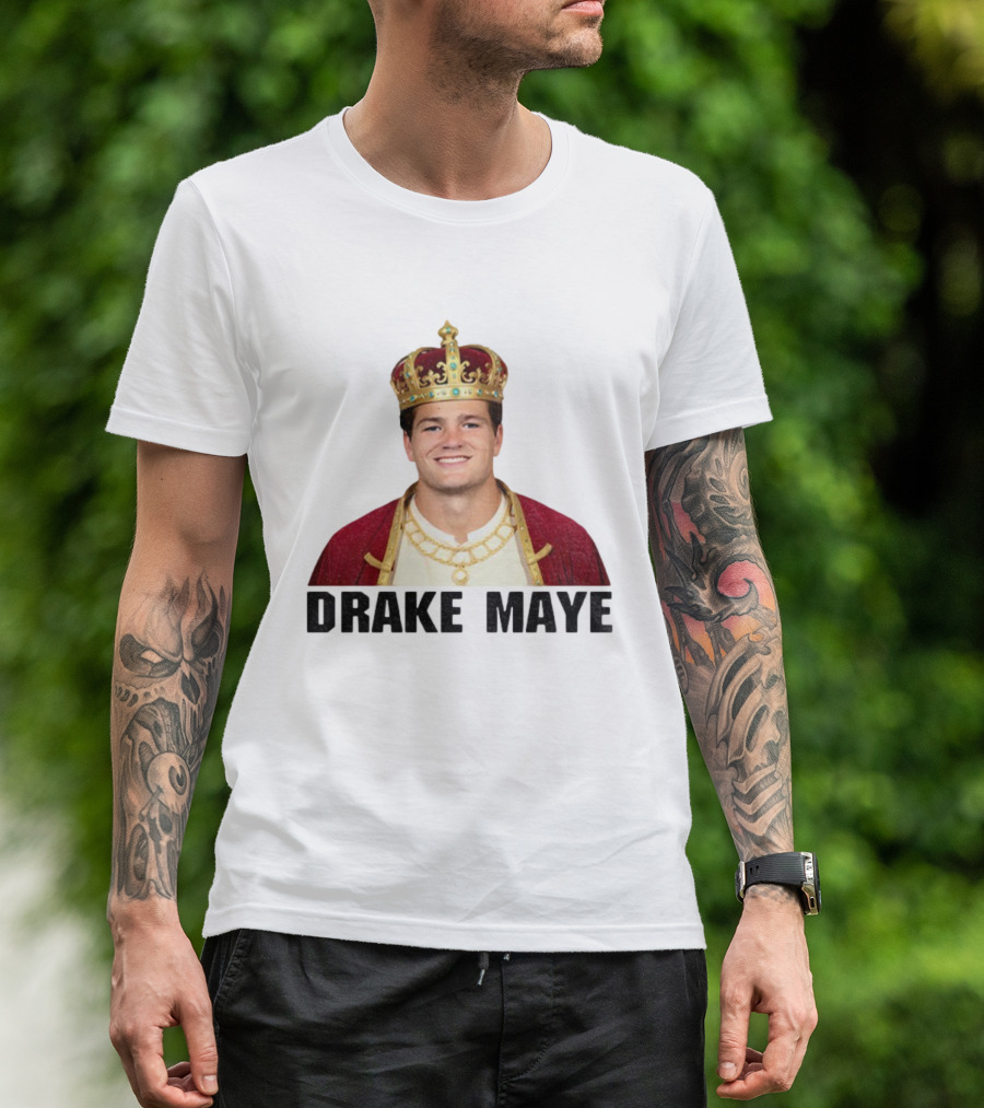 Drake Maye King Black Series New England Patriots NFL Football 2025 T-Shirt