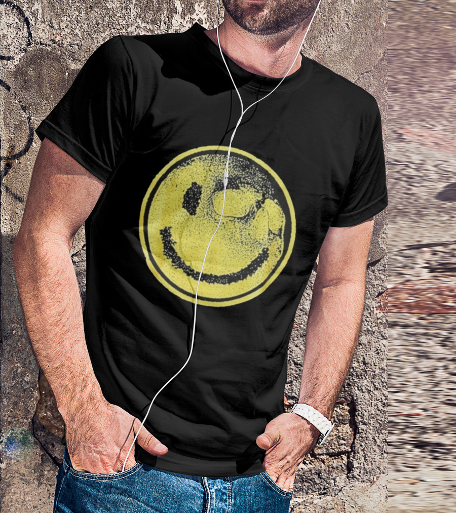 Against Me! Mandatory Happiness Yellow Smiley Face T-Shirt