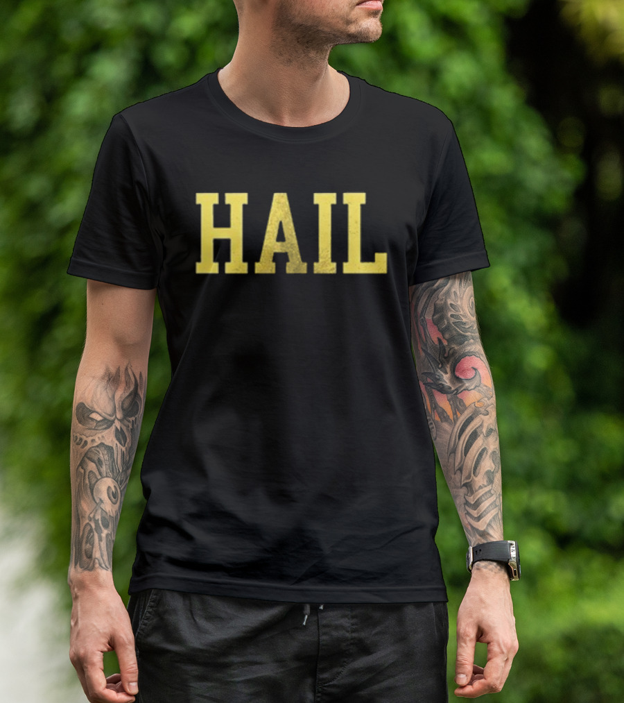 Valiant Michigan Wolverines Football Hail Hail Hail Repeat T-Shirt