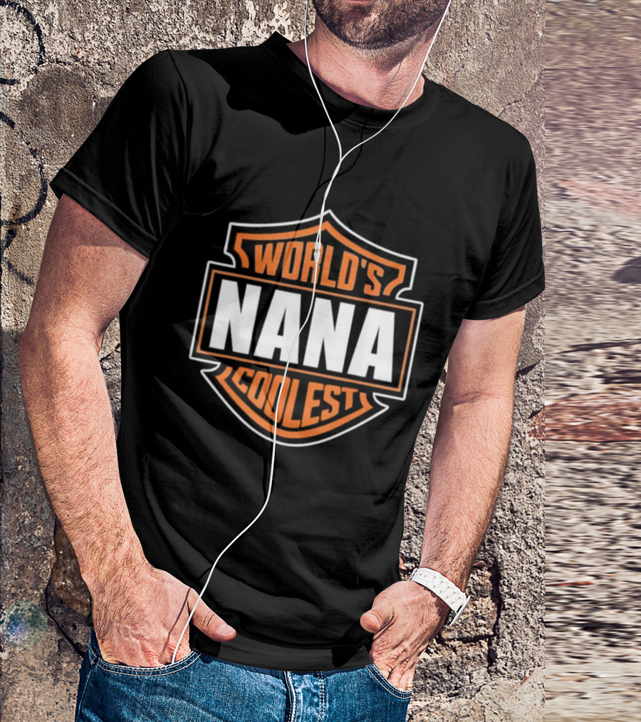 World’s Coolest Nana Matching Family Reunion Emblem T-Shirt