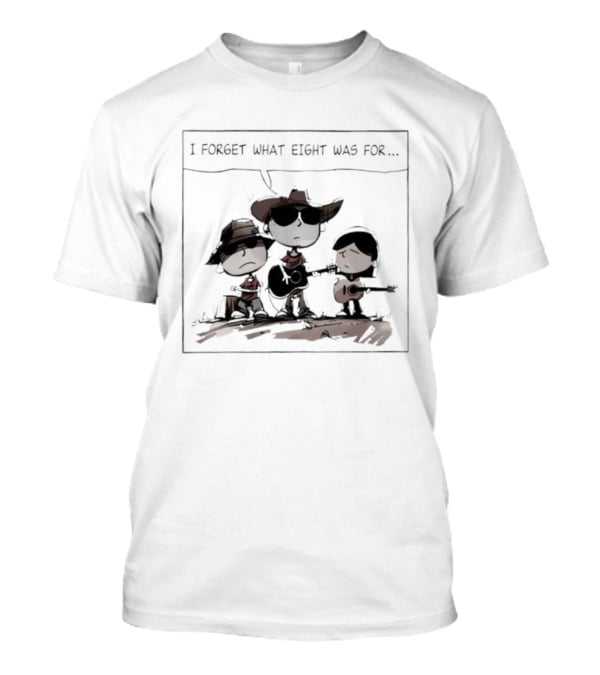 I Forget What Eight Was For Funny Cool Cowboy Band Members Playing Instruments T-Shirt