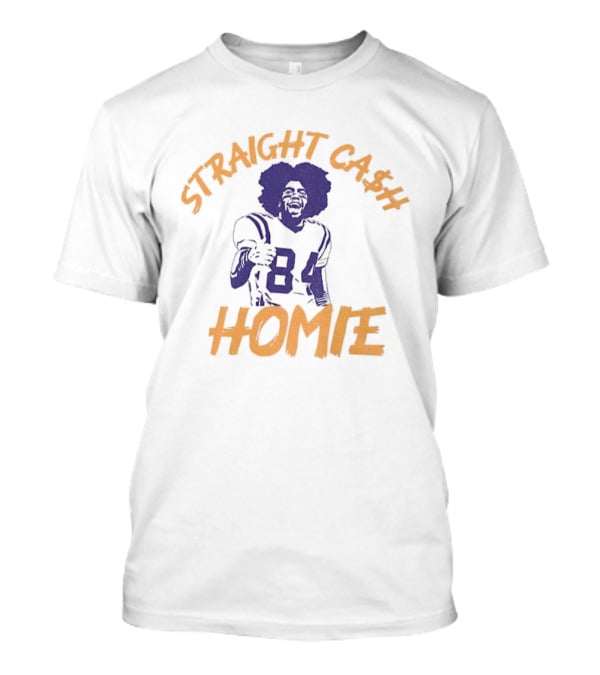 Randy Moss 84 Straight Cash Homie Minnesota Football T-Shirt