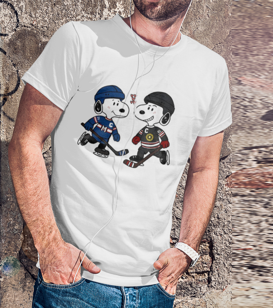 Shane Hollander Ilya Rozanov Snoopy Hockey Rivalry LGBT Hearts T-Shirt