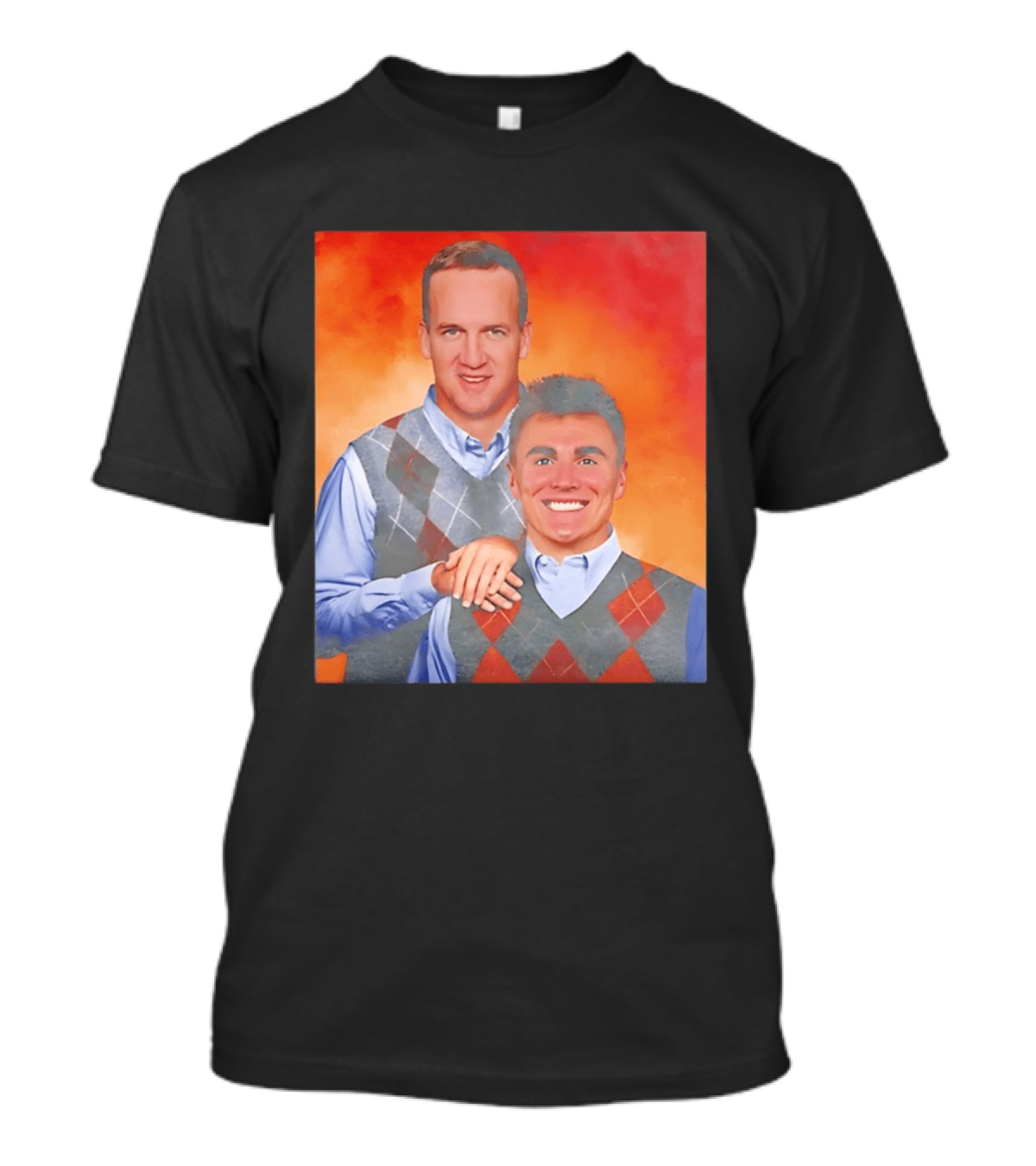 Bo Nix Peyton Manning Step Brothers Denver Broncos Comedy T-Shirt