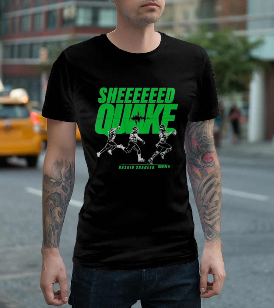 Rashid Shaheed Sheed Quake NFL Action T-Shirt