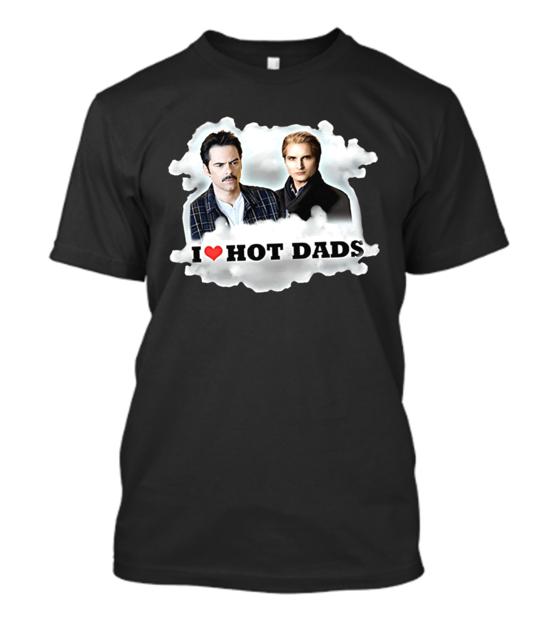 Twilight I Love Hot Dads Charlie Swan Carlisle Cullen T-Shirt