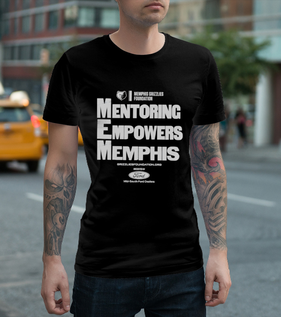 Mentoring Empowers Memphis Grizzlies Foundation Collaboration T-Shirt