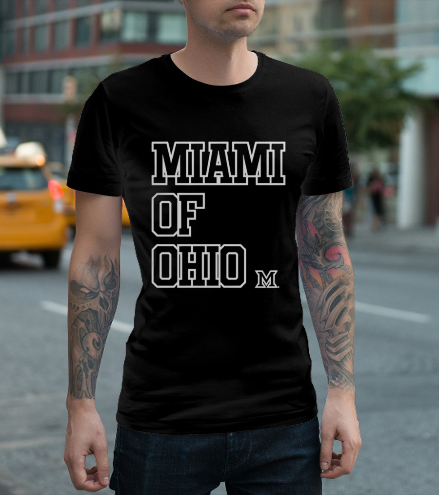 Miami RedHawks Miami Of Ohio M Logo XXL T-Shirt