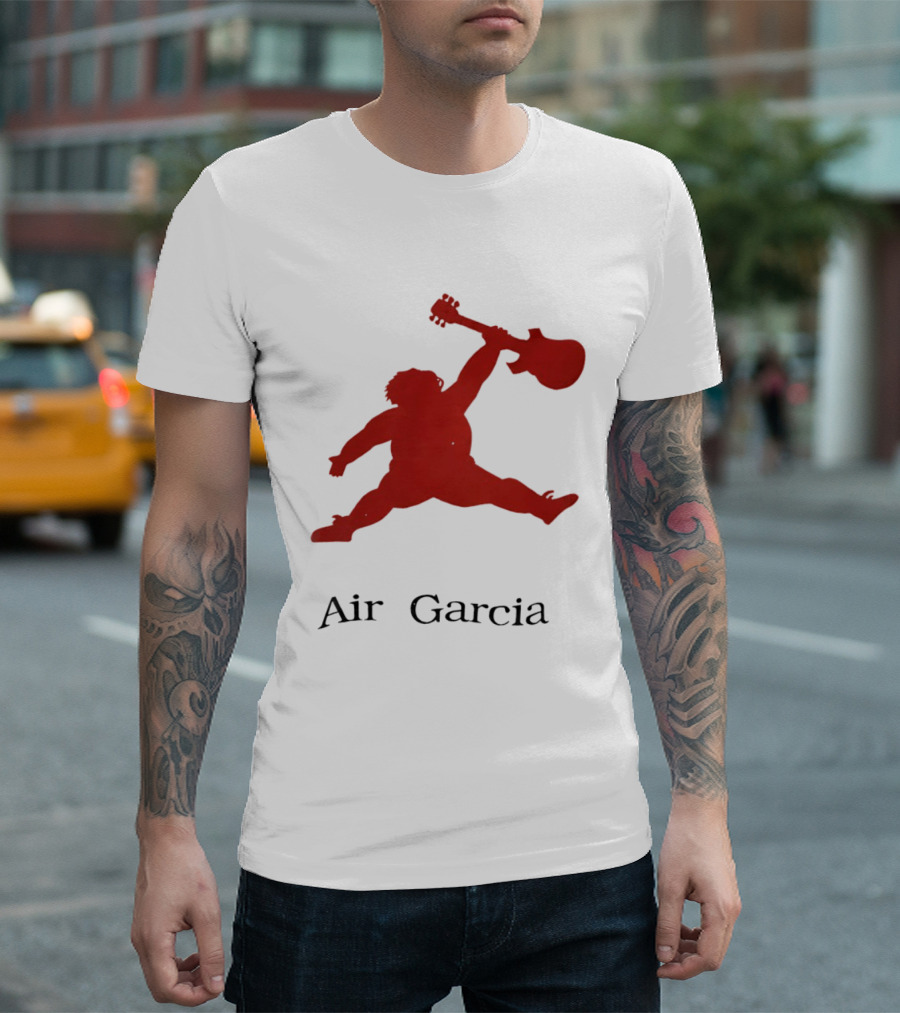 Air Garcia Jerry Garcia Silhouette Iconic Rock Legend T-Shirt