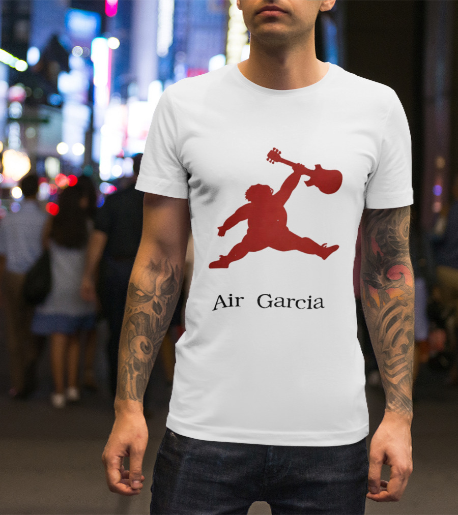 Air Garcia Jerry Garcia Silhouette Iconic Rock Legend T-Shirt
