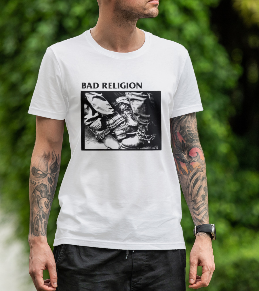 Bad Religion 80 85 Tour Punk Boots Denim Chains 2026 T-Shirt