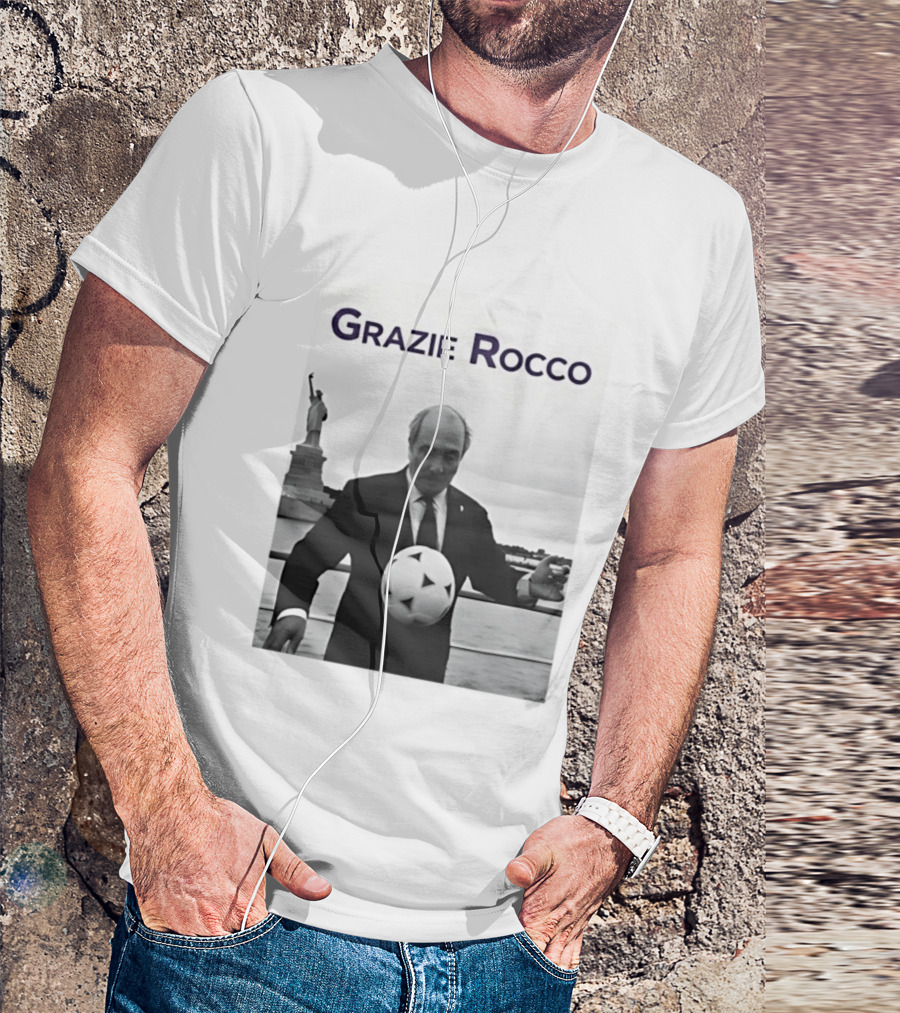 Grazie Rocco Commisso Statue Of Liberty Soccer T-Shirt