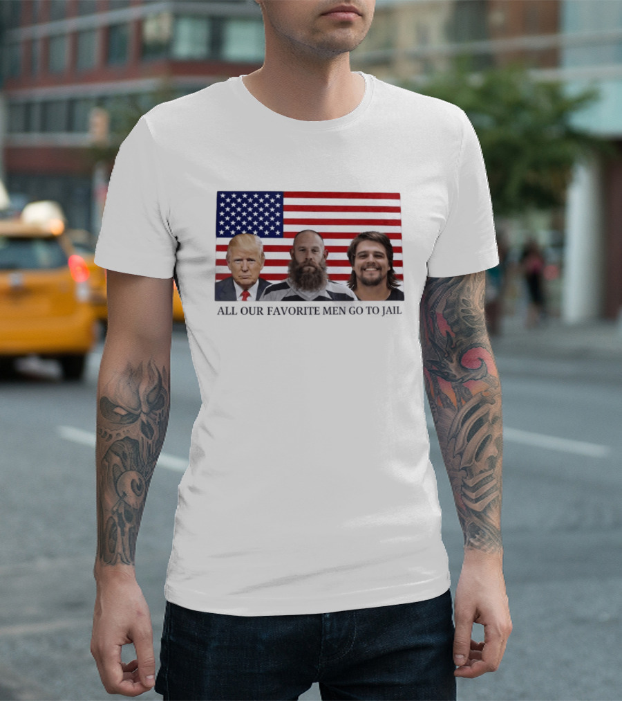 Trump Jeremy Best Kid Rock Favorite Men Jail USA Flag T-Shirt