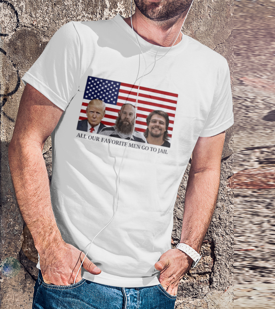 Trump Jeremy Best Kid Rock Favorite Men Jail USA Flag T-Shirt