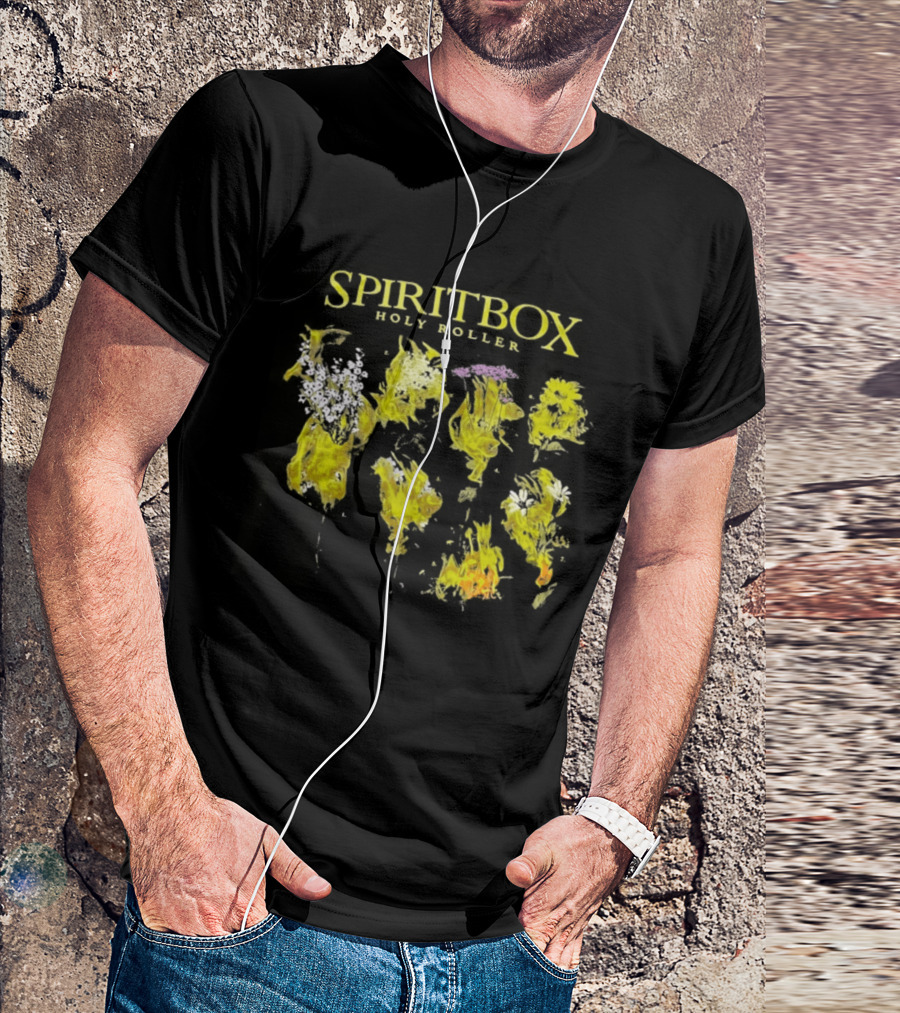 SPIRITBOX Holy Roller Yellow Floral T-Shirt