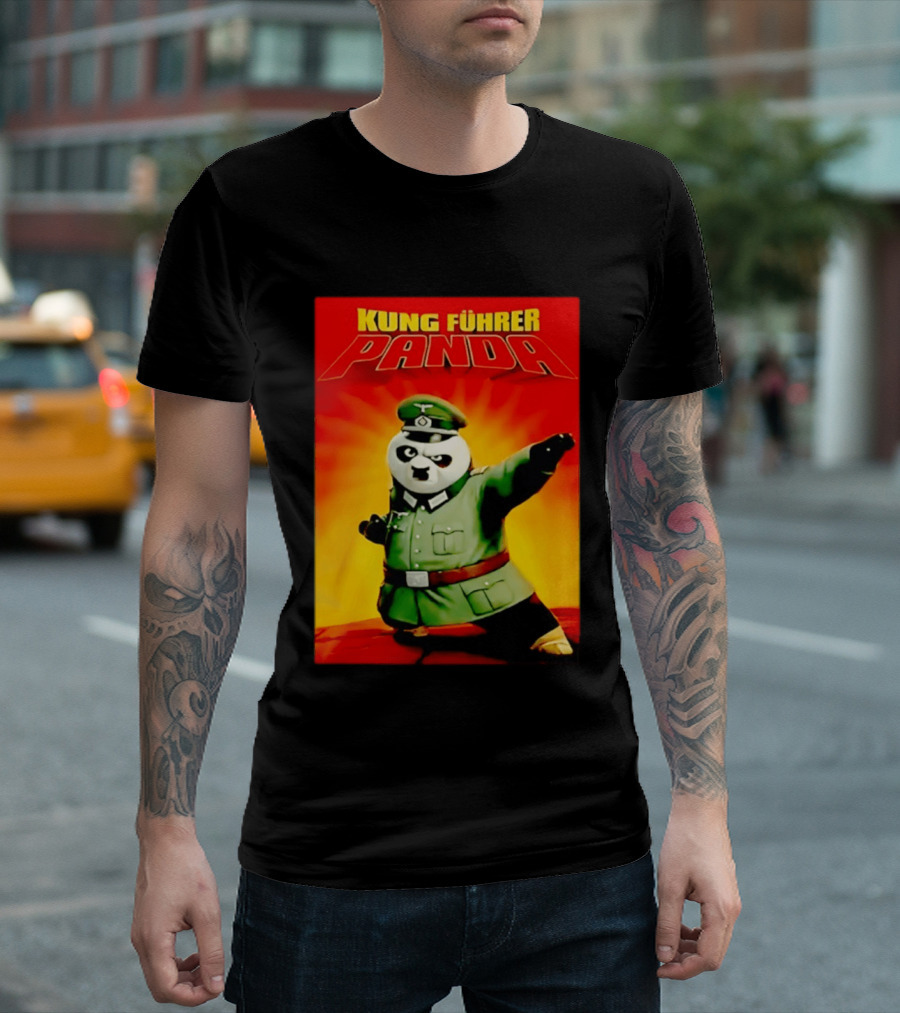 Kung Fuhrer Panda Parody Martial Arts Soldier Pun T-Shirt