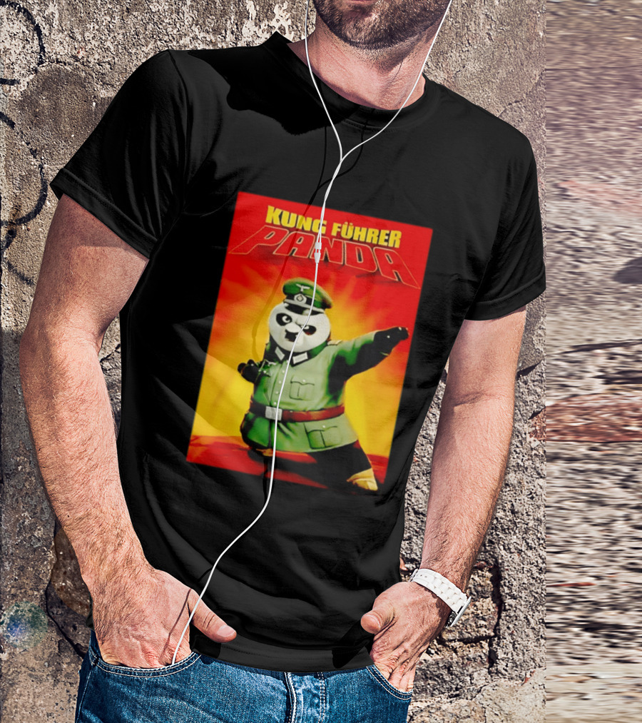 Kung Fuhrer Panda Parody Martial Arts Soldier Pun T-Shirt