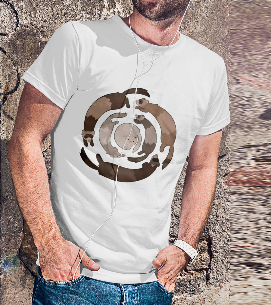 Pirate Software Humane World Animals Ferret Circle T-Shirt
