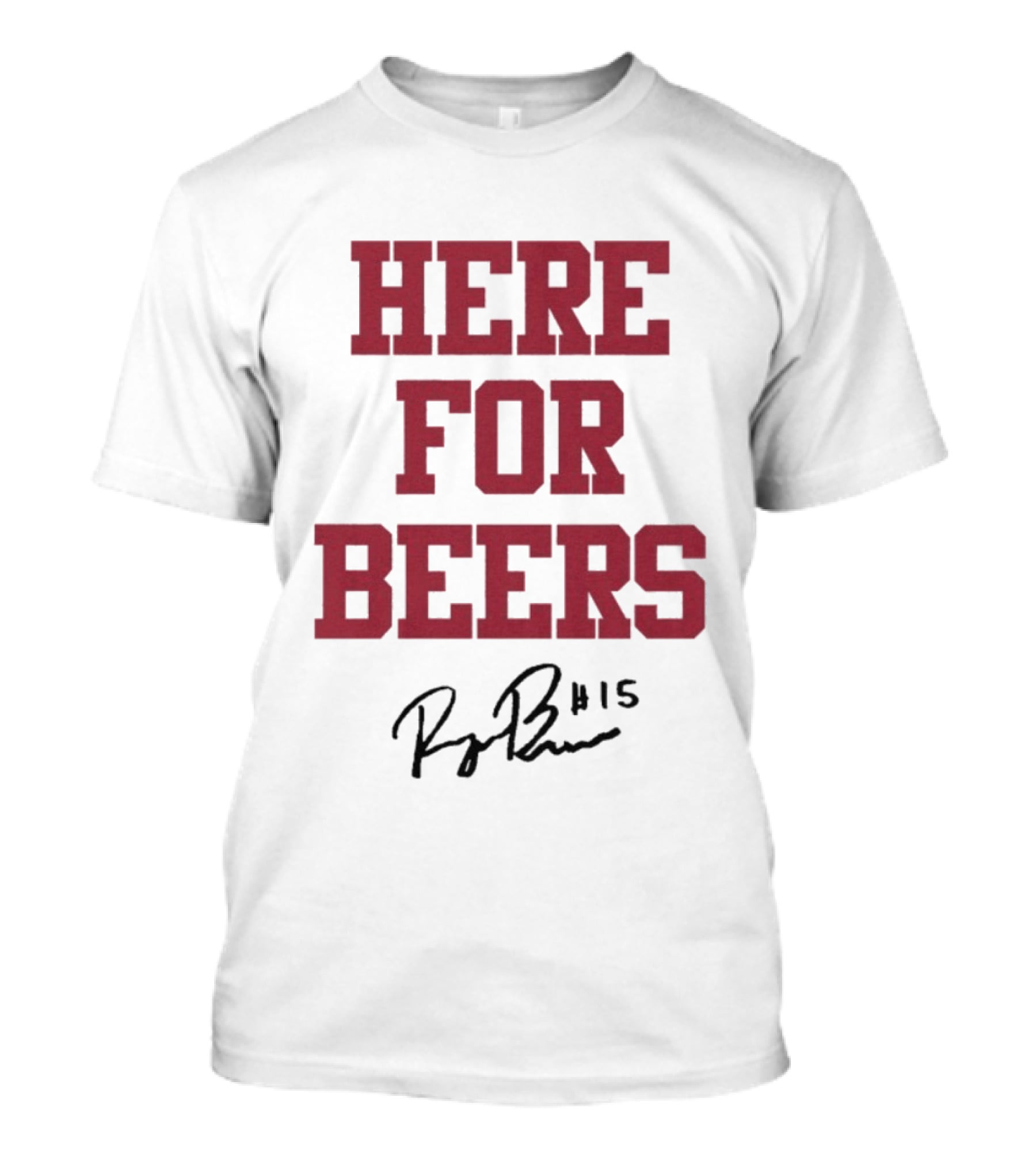 Raegan Beers Here For Beers #15 Oklahoma Sooners T-Shirt
