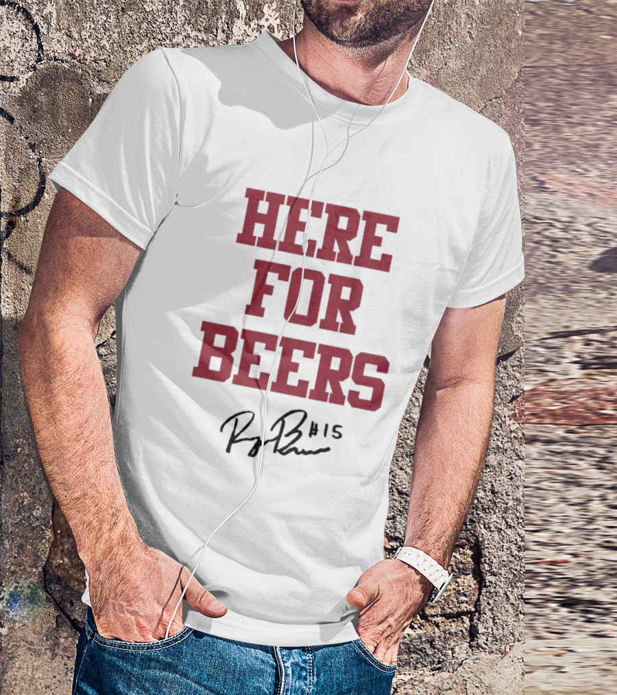 Raegan Beers Here For Beers #15 Oklahoma Sooners T-Shirt