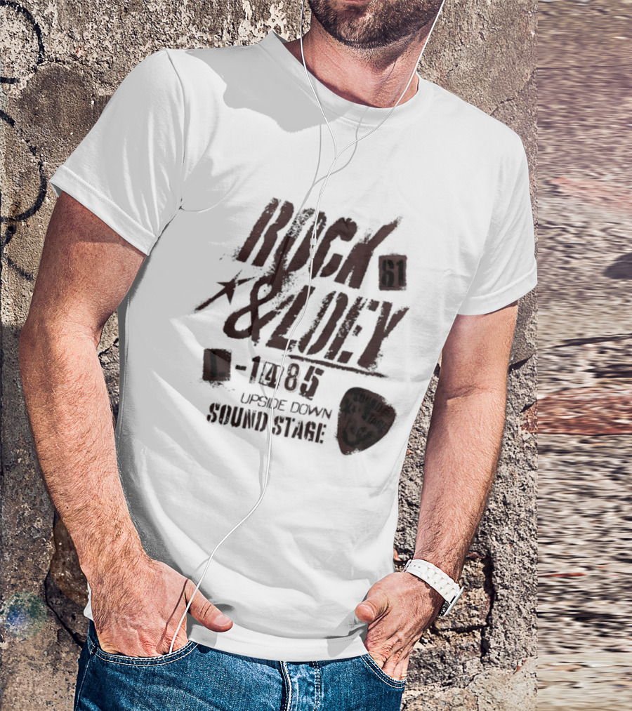 Rock 61 And Loey 1985 Upside Down Sound Stage T-Shirt