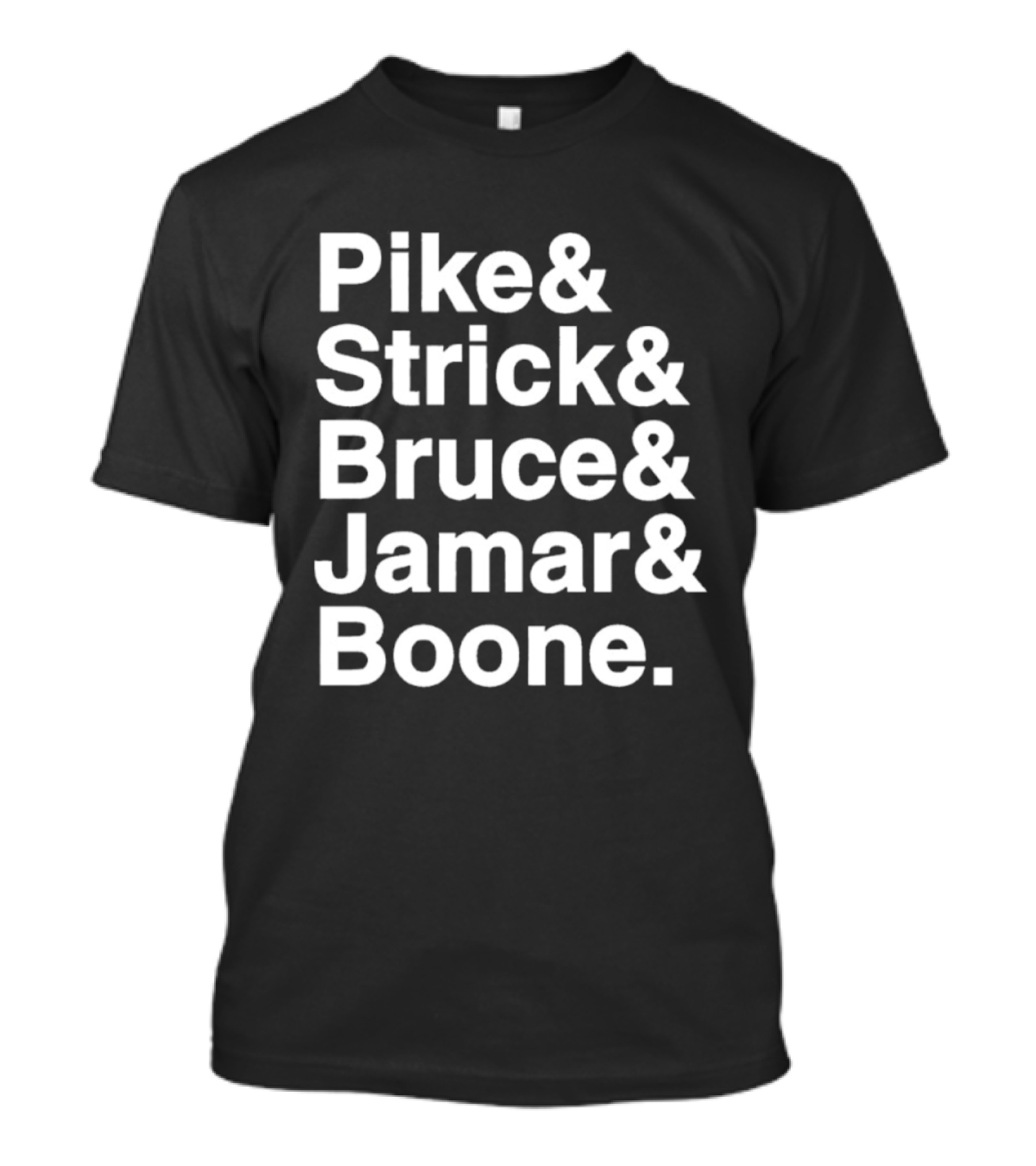 Pike Strick Bruce Jamar Boone Denver Nuggets Players T-Shirt